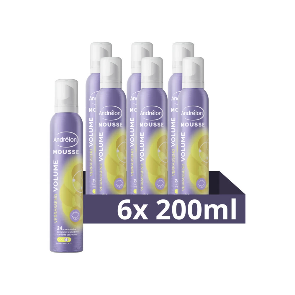 6x Andrelon Mousse Verrassend Volume 3 6x Andrelon Mousse Verrassend Volume
