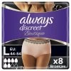 Always® Always Discreet Broekjes Voor Urineverlies Boutique Beige Plus Maat L