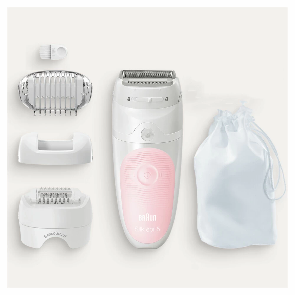 Braun Epilator Silk-épil 5-620 Wit/Roze 7 Braun Epilator Silk-épil 5-620 Wit/Roze - Afbeelding 5
