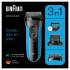 Braun Elektrisch Scheerapparaat Series 3 3010BT Zwart / Blauw -Verzorgingsproducten Winkel 1003941