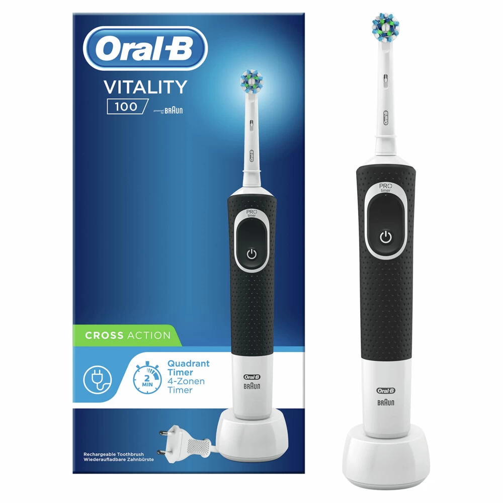 Oral B Oral-B Elektrische Tandenborstel Vitality Zwart 3 Oral B Oral-B Elektrische Tandenborstel Vitality Zwart