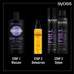 6x Syoss Blonde And Silver Shampoo -Verzorgingsproducten Winkel 1009081 4