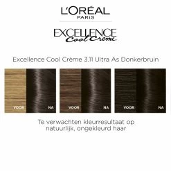 L'Oreal Lu0027Oréal Excellence Cool Cream 3.11 - Ultra Ash Donkerbruin 8 L'Oreal Lu0027Oréal Excellence Cool Cream 3.11 - Ultra Ash Donkerbruin -Verzorgingsproducten Winkel 1011786 3