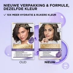 L'Oreal Lu0027Oréal Excellence Cool Cream 5.11 - Ultra Ash Lichtbruin 8 L'Oreal Lu0027Oréal Excellence Cool Cream 5.11 - Ultra Ash Lichtbruin -Verzorgingsproducten Winkel 1011789 3