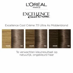 L'Oreal Lu0027Oréal Excellence Cool Cream 7.11 - Ultra Ash Blond 9 L'Oreal Lu0027Oréal Excellence Cool Cream 7.11 - Ultra Ash Blond -Verzorgingsproducten Winkel 1011792 4