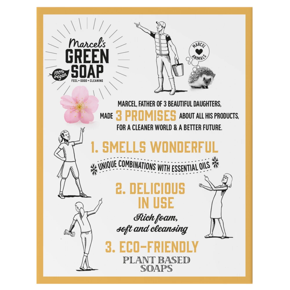 3x Marcelu0027s Green Soap Shampoobar Vanilla & Cherry Blossom 6 3x Marcelu0027s Green Soap Shampoobar Vanilla & Cherry Blossom - Afbeelding 4
