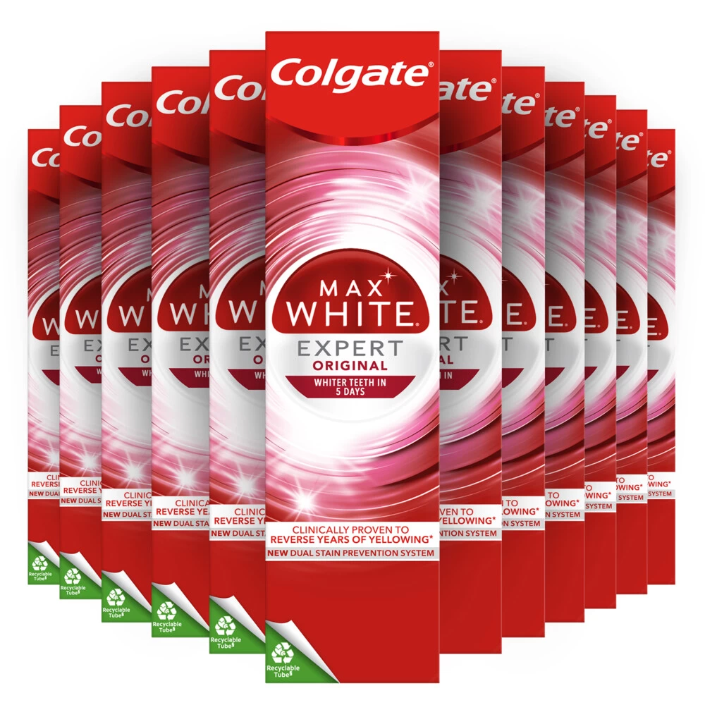 Colgate® 12x Colgate Max White Tandpasta Expert White 3 Colgate® 12x Colgate Max White Tandpasta Expert White