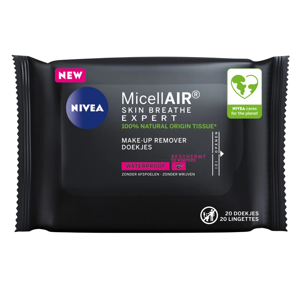 6x Nivea MicellAIR Skin Breathe Professional Reinigingsdoekjes 3 6x Nivea MicellAIR Skin Breathe Professional Reinigingsdoekjes