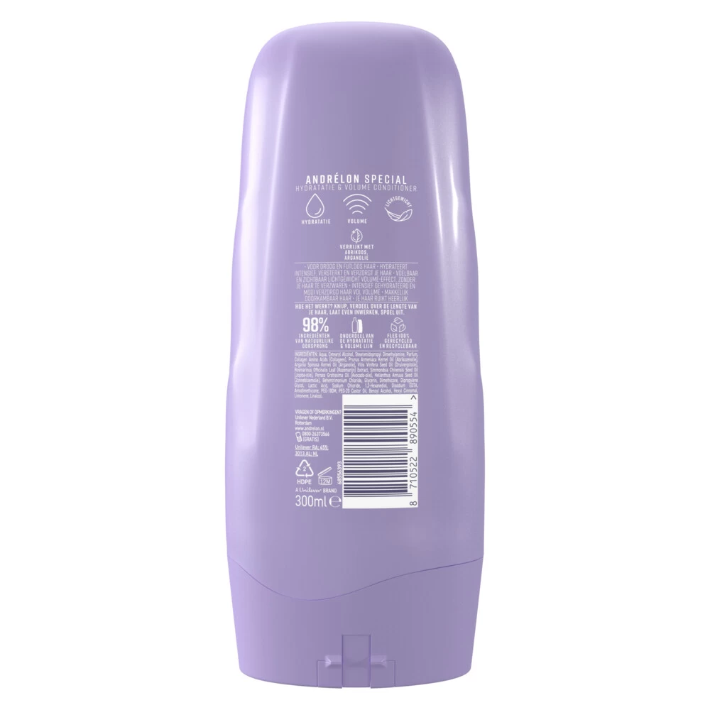 6x Andrelon Conditioner Special Hydratatie & Volume 4 6x Andrelon Conditioner Special Hydratatie & Volume - Afbeelding 2