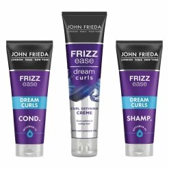 John Frieda Frizz Ease Dream Curl Shampoo + Conditioner + Definig Crème Pakket