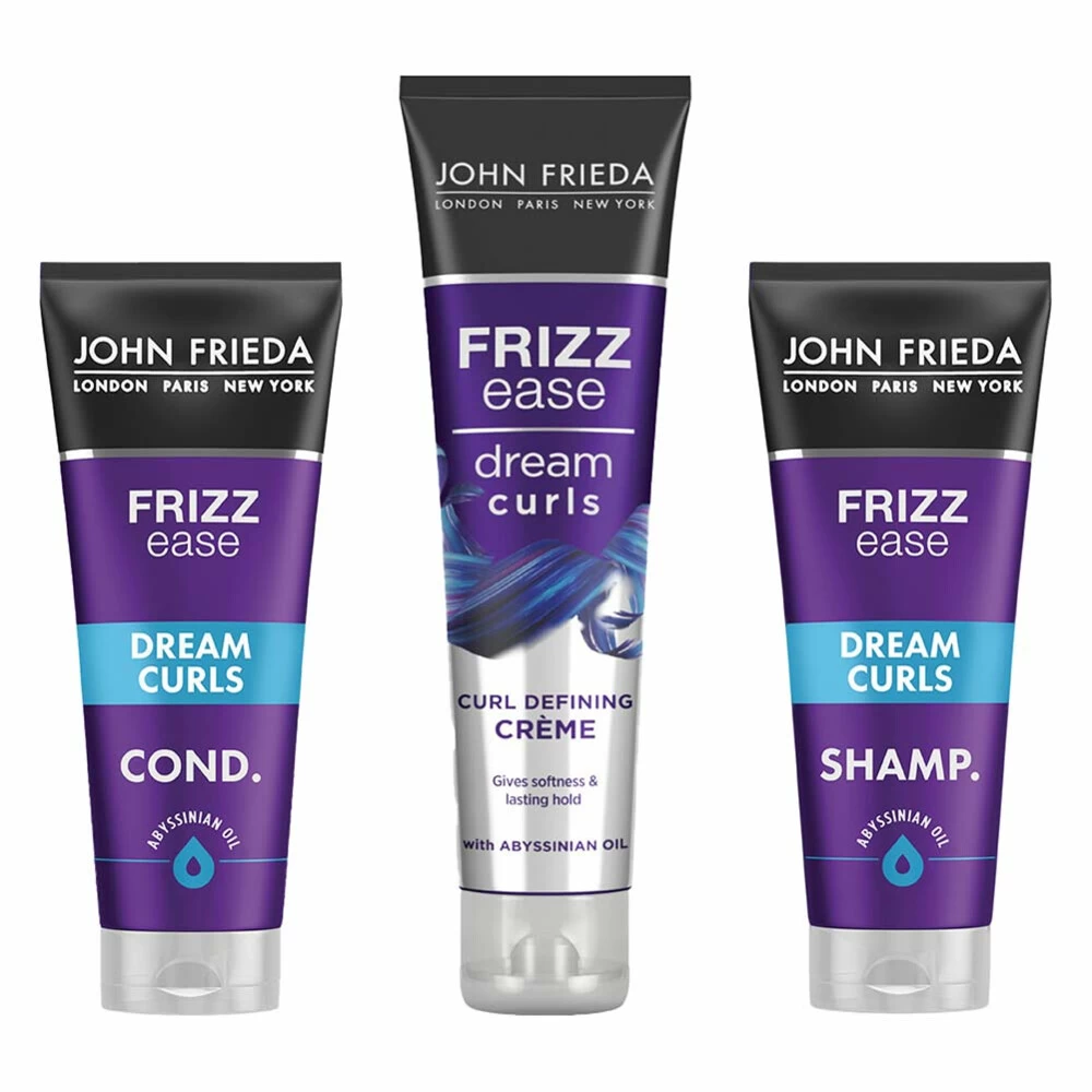 John Frieda Frizz Ease Dream Curl Shampoo + Conditioner + Definig Crème Pakket 3 John Frieda Frizz Ease Dream Curl Shampoo + Conditioner + Definig Crème Pakket