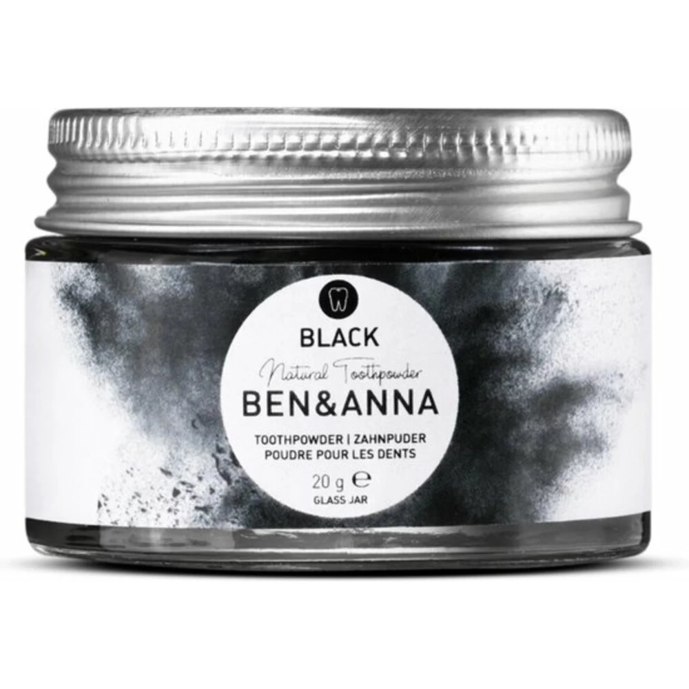 3x Ben & Anna Tandpoeder Zwart 3 3x Ben & Anna Tandpoeder Zwart