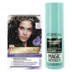 L'Oreal Lu0027Oréal Cool Cream - Donkerbruin + Uitgroeispray Pakket