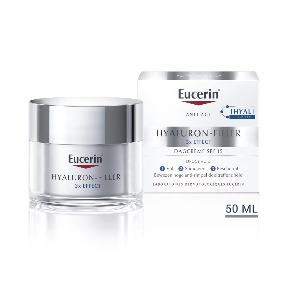Eucerin Hyaluron-Filler + 3x Effect Dagcrème Droge Huid SPF 15 4 Eucerin Hyaluron-Filler + 3x Effect Dagcrème Droge Huid SPF 15 - Afbeelding 2