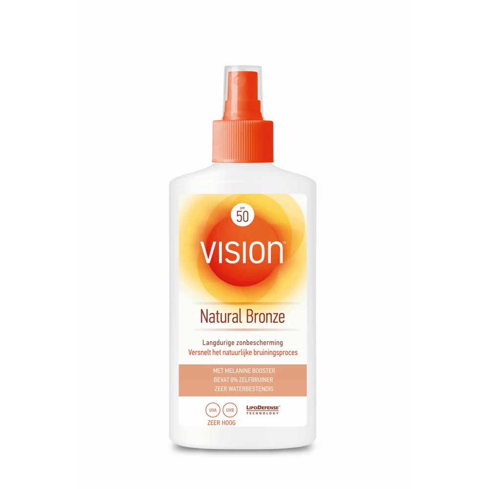 Vision Zonnebrand Spray Natural Bronze SPF 50 3 Vision Zonnebrand Spray Natural Bronze SPF 50