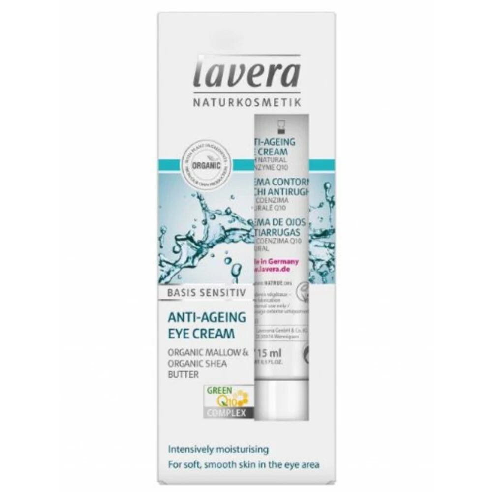 Lavera Basis Sensitiv Anti-Ageing Oog Crème Q10 3 Lavera Basis Sensitiv Anti-Ageing Oog Crème Q10