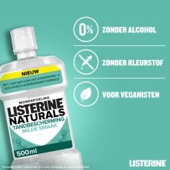 6x Listerine Naturals Mondwater Tandbescherming -Verzorgingsproducten Winkel 1040816 4