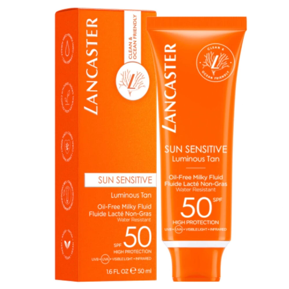 Lancaster Sun Sensitive Oil Free Milk Fluid SPF 50 4 Lancaster Sun Sensitive Oil Free Milk Fluid SPF 50 - Afbeelding 2