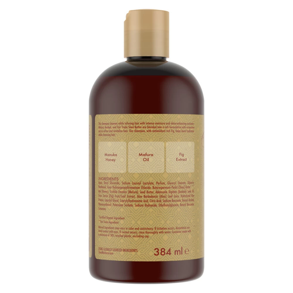 Shea Moisture Manuka Honey & Mafura Oil Intensive Hydration Shampoo 4 Shea Moisture Manuka Honey & Mafura Oil Intensive Hydration Shampoo - Afbeelding 2