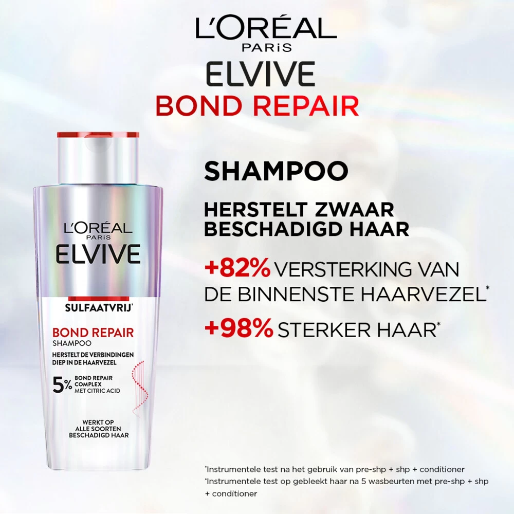 L'Oreal Lu0027Oréal Elvive Bond Repair 5% Shampoo 4 L'Oreal Lu0027Oréal Elvive Bond Repair 5% Shampoo - Afbeelding 2