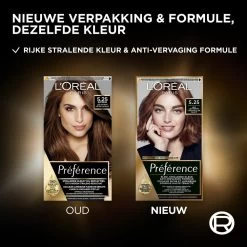 L'Oreal Lu0027Oréal Preference Haarkleuring 5.25 IJzig Lichtbruin -Verzorgingsproducten Winkel 1055276 2