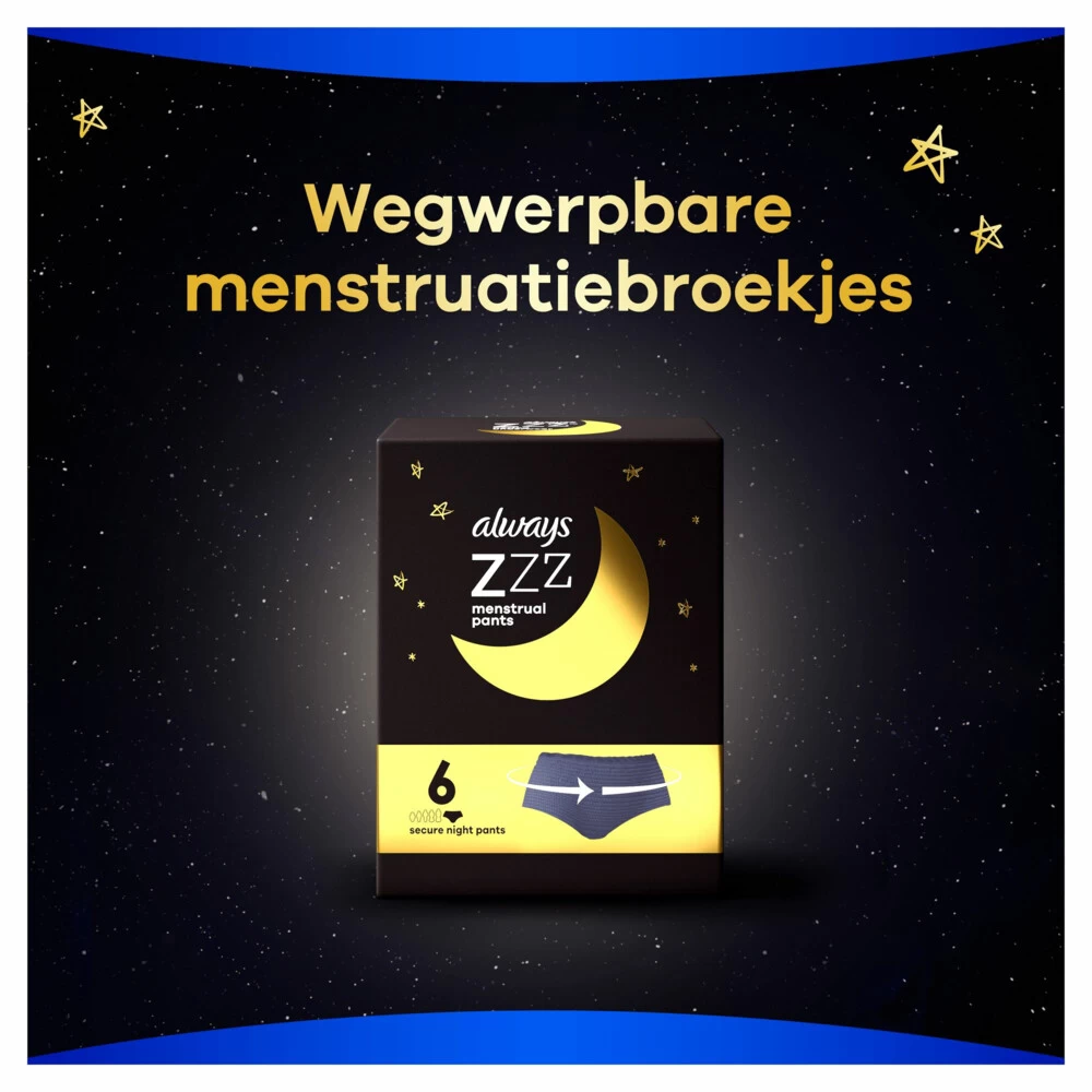 Always® Always Zzz Menstruatiebroekjes 7 Always® Always Zzz Menstruatiebroekjes - Afbeelding 5