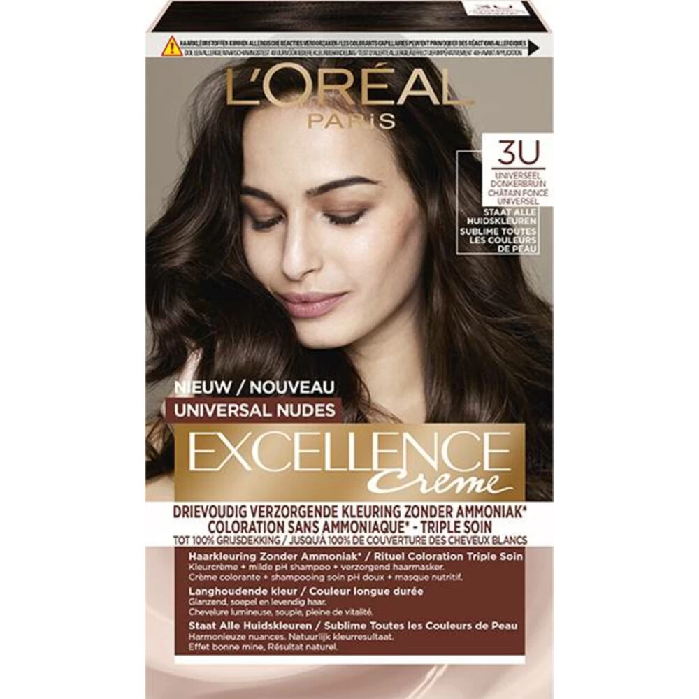L'Oreal Lu0027Oréal Excellence Creme Universal Nudes 3U Universeel Donkerbruin 3 L'Oreal Lu0027Oréal Excellence Creme Universal Nudes 3U Universeel Donkerbruin