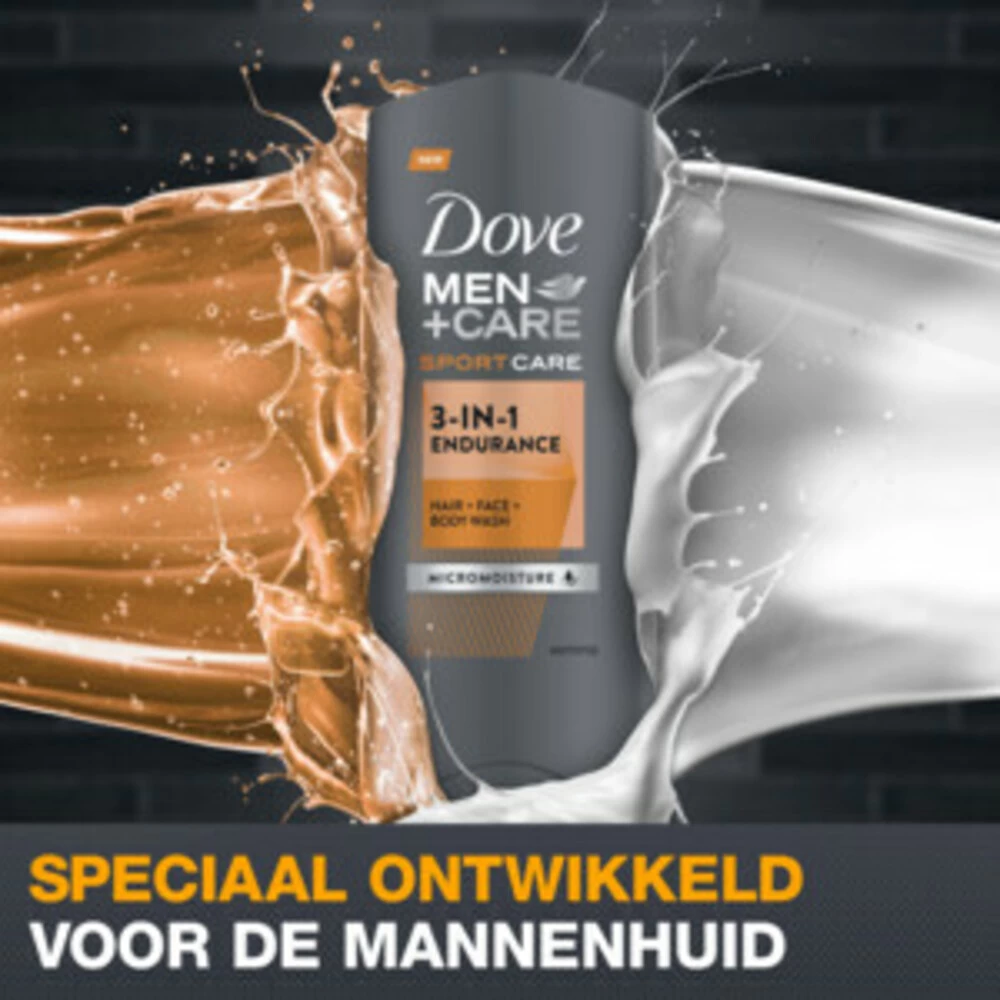 6x Dove Men+Care Sport Endurance+Comfort 3-in-1 Body, Face & Hair Wash 6 6x Dove Men+Care Sport Endurance+Comfort 3-in-1 Body, Face & Hair Wash - Afbeelding 4