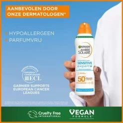 Garnier Ambre Solaire Sensitive Expert+ Beschermende Mist Spray SPF 50+ 9 Garnier Ambre Solaire Sensitive Expert+ Beschermende Mist Spray SPF 50+ -Verzorgingsproducten Winkel 1067267 4