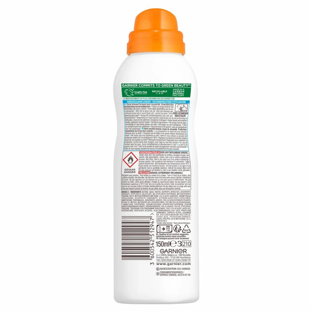 Garnier Ambre Solaire Kids Anti-Zand Zonnebrandmelk SPF 50+ 4 Garnier Ambre Solaire Kids Anti-Zand Zonnebrandmelk SPF 50+ - Afbeelding 2