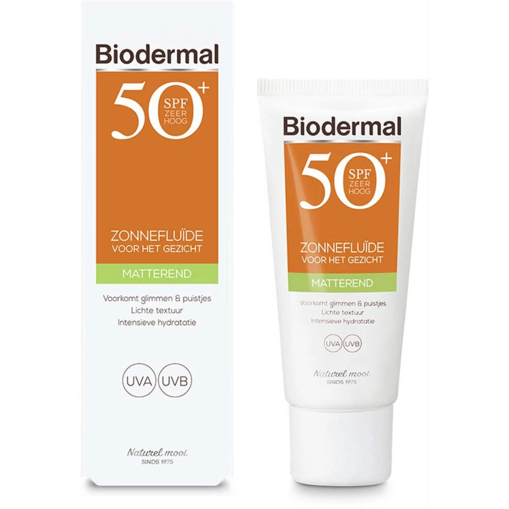 Biodermal Zonnefluïde Gezicht Matterend SPF 50 6 Biodermal Zonnefluïde Gezicht Matterend SPF 50 - Afbeelding 4