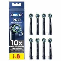Oral B Oral-B Opzetborstels Pro Cross Action Zwart