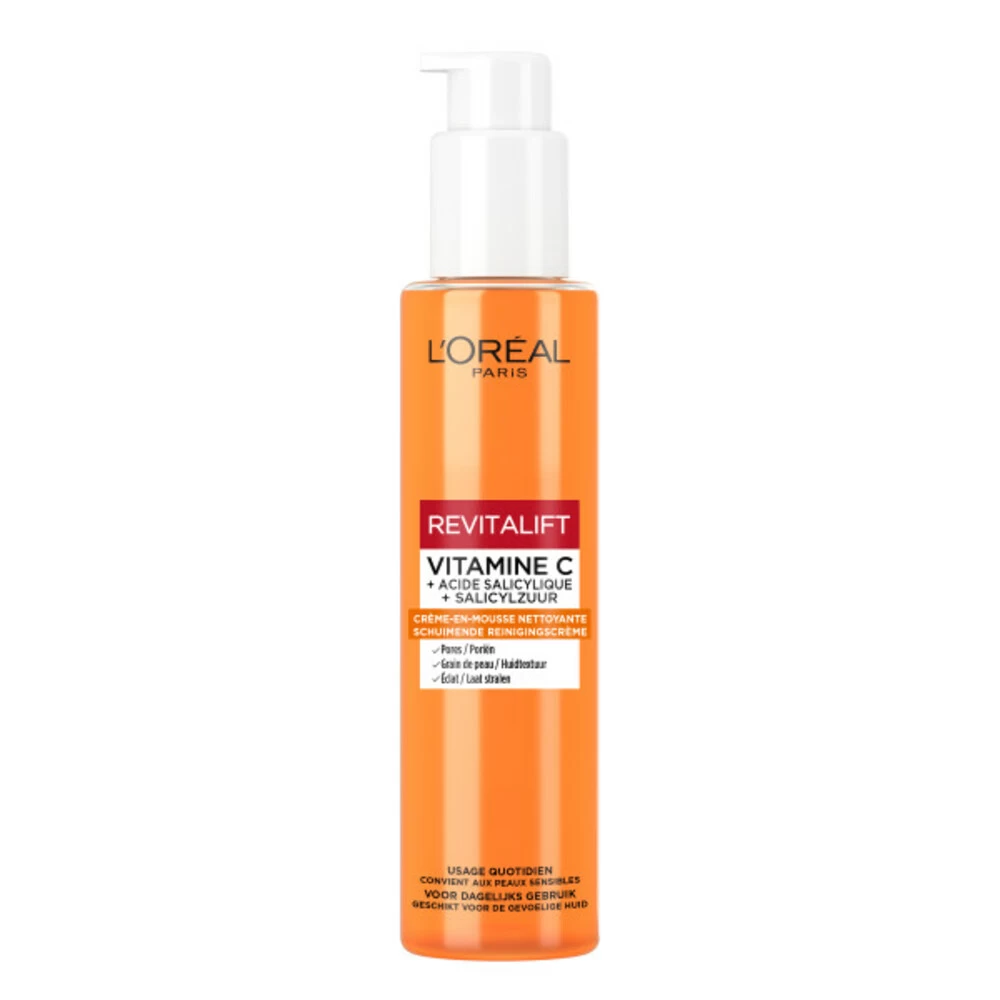 L'Oreal Lu0027Oréal Revitalift Clinical Schuimende Reinigingscrème Met Vitamine C* En Salicylzuur Gezichtsreinger 3 L'Oreal Lu0027Oréal Revitalift Clinical Schuimende Reinigingscrème Met Vitamine C* En Salicylzuur Gezichtsreinger