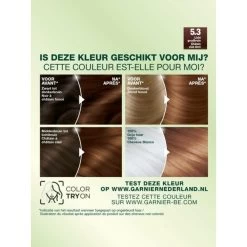Garnier Nutrisse Creme Haarverf 53 - Licht Goudbruin 8 Garnier Nutrisse Creme Haarverf 53 - Licht Goudbruin -Verzorgingsproducten Winkel 132105 3