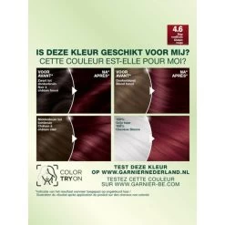 Garnier Nutrisse Creme Haarverf 46 - Roodbruin 8 Garnier Nutrisse Creme Haarverf 46 - Roodbruin -Verzorgingsproducten Winkel 132107 3