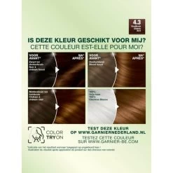 Garnier Nutrisse Creme Haarverf 43 - Goudbruin -Verzorgingsproducten Winkel 132109 3
