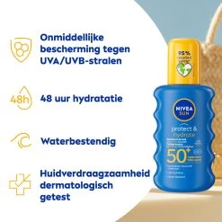 Nivea Sun Protect & Hydrate Zonnespray SPF 50+ -Verzorgingsproducten Winkel 260066 3
