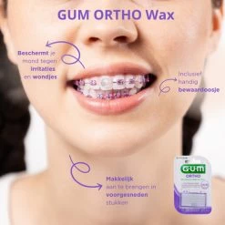 GUM® 3x GUM Ortho Wax -Verzorgingsproducten Winkel 2730 3