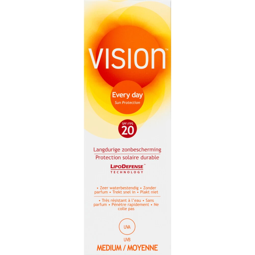 Vision Zonnebrand Every Day Sun SPF 20 3 Vision Zonnebrand Every Day Sun SPF 20