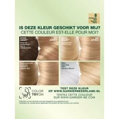 Garnier Nutrisse Creme Haarverf 80 - Licht Natuurlijk Blond -Verzorgingsproducten Winkel 754906 3