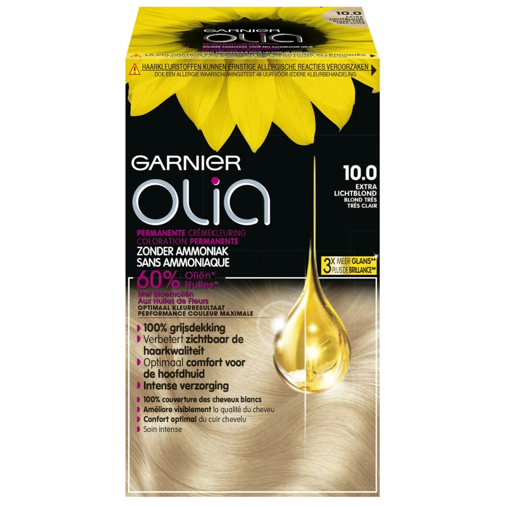 Garnier Olia Haarverf 10.0 - Zeer Licht Blond 3 Garnier Olia Haarverf 10.0 - Zeer Licht Blond