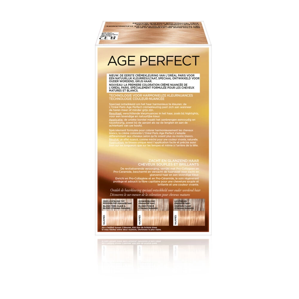 L'Oreal Lu0027Oréal Excellence Age Perfect Haarverf 8.32 Licht Goud Parelmoerblond 5 L'Oreal Lu0027Oréal Excellence Age Perfect Haarverf 8.32 Licht Goud Parelmoerblond - Afbeelding 3