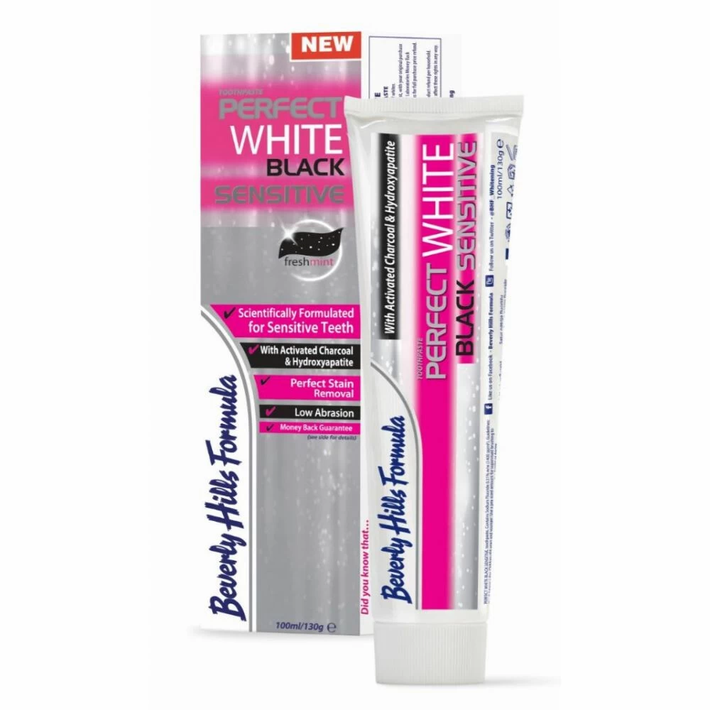 3x Beverly Hills Tandpasta Perfect White Black Sensitive 4 3x Beverly Hills Tandpasta Perfect White Black Sensitive - Afbeelding 2