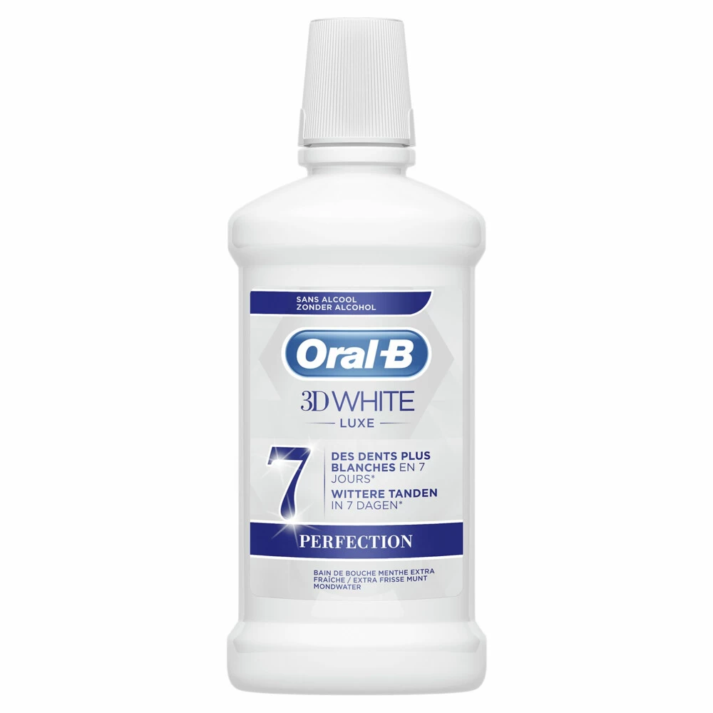 Oral B 3x Oral-B Mondwater 3D White Luxe Perfection 4 Oral B 3x Oral-B Mondwater 3D White Luxe Perfection - Afbeelding 2