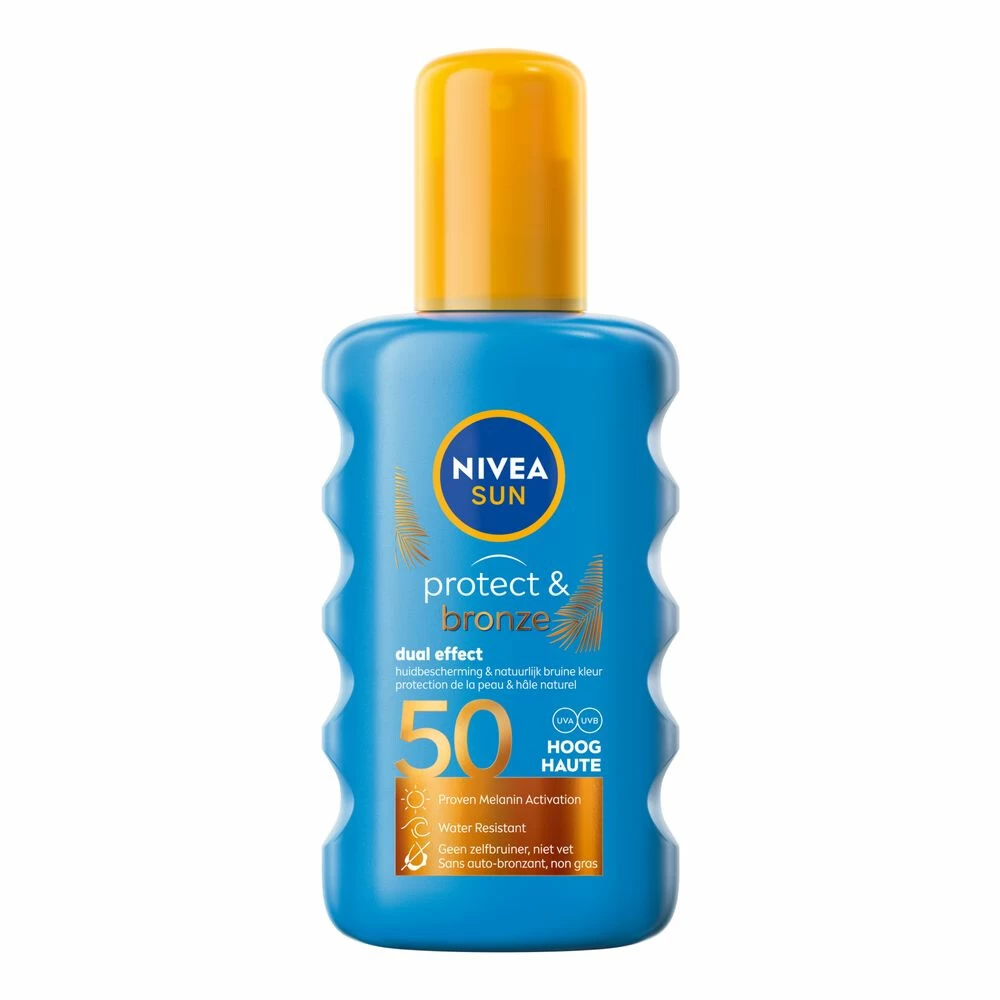 Nivea Sun Protect & Bronze Zonnespray SPF 50 6 Nivea Sun Protect & Bronze Zonnespray SPF 50 - Afbeelding 4