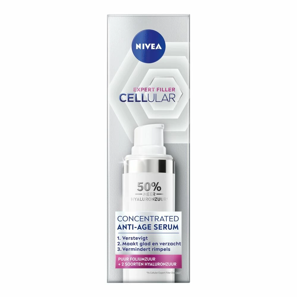 Nivea CELLular Hyaluron Anti-Age Verstevigend Serum 4 Nivea CELLular Hyaluron Anti-Age Verstevigend Serum - Afbeelding 2
