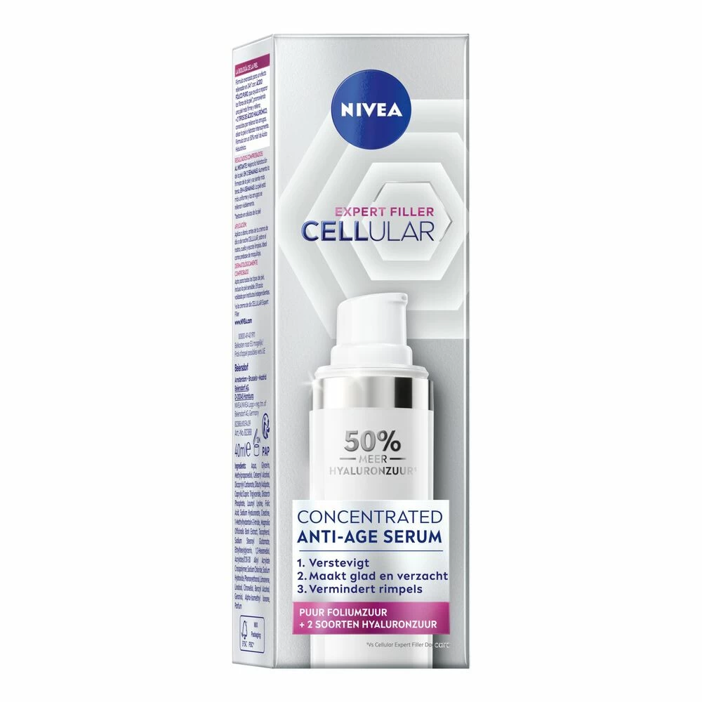 Nivea CELLular Hyaluron Anti-Age Verstevigend Serum 5 Nivea CELLular Hyaluron Anti-Age Verstevigend Serum - Afbeelding 3